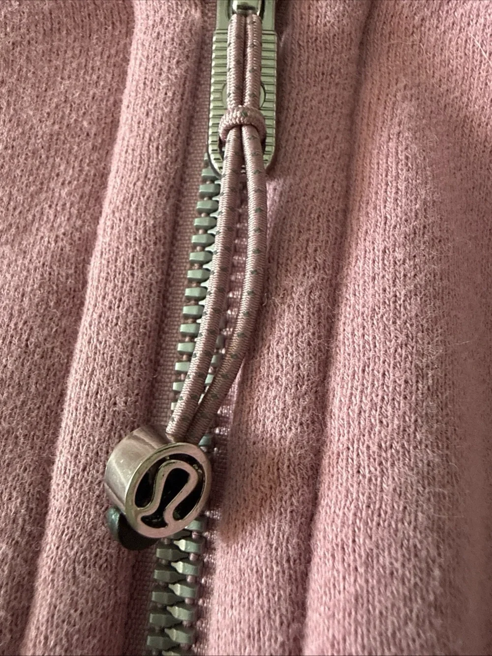 Lululemon Scuba Full Zip Hoodie Size 2 Powder Pink Cotton Jacket Pockets
